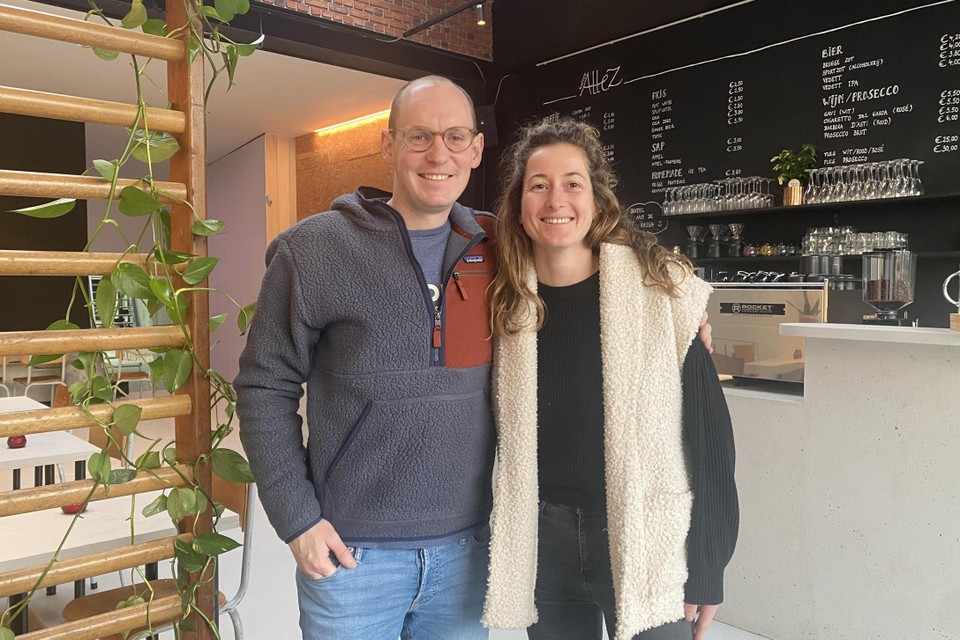 Pieterjan en Justine en Kaffee Allez