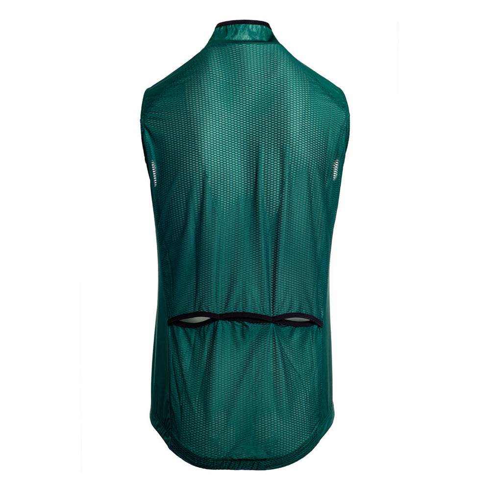 Windbreaker Summer Vest - Open - Green