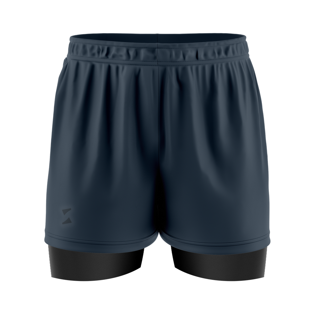 Running Short 2in1 - Grey Blue